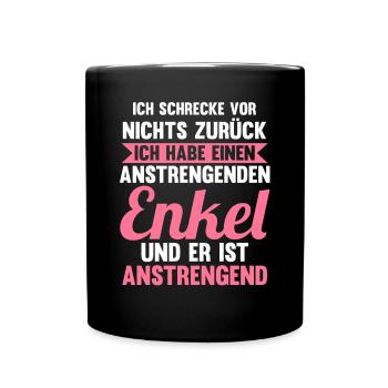 Großmutter Großmama Omi Oma - Tasse einfarbig - Schwarz - Vorne