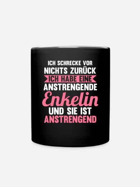 Großmutter Großmama Omi Oma - Tasse einfarbig - Schwarz
