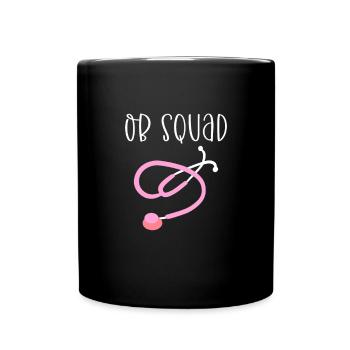 Ob Squad. Geburtshilfliche Krankenschwester Und - Tasse einfarbig - Schwarz - Vorne