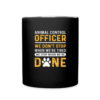 Aco. We don't stop when we're tired. - Full Colour Mug - black - Front