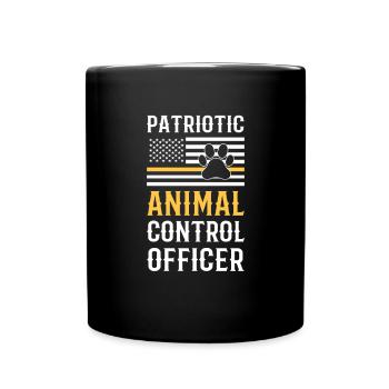 Aco Usa. Patriotic Animal Inspector - Full Colour Mug - black - Front