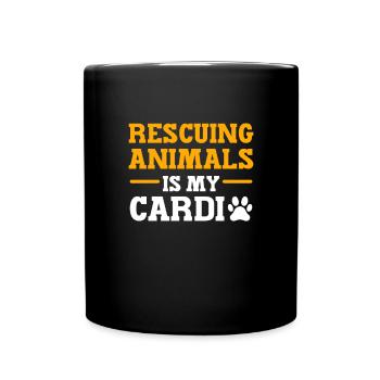 Saving animals is my - Full Colour Mug - black - Front