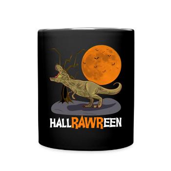 T Rex Halloween Dinosaur Costume - Full Colour Mug - black - Front