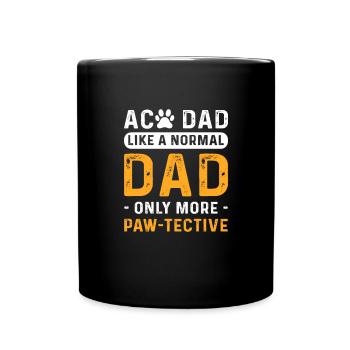 Aco Papa. Only more Pawtective. Animal inspector - Full Colour Mug - black - Front