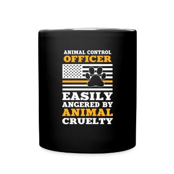 Aco. Animal rescue. Animal inspector - Full Colour Mug - black - Front