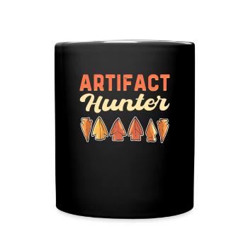 Artifact hunter. Arrowhead Hunting - Full Colour Mug - black - Front