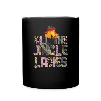 Alle Jingle -Damen Zitieren Weihnachtsfest - Tasse einfarbig - Schwarz - Vorne