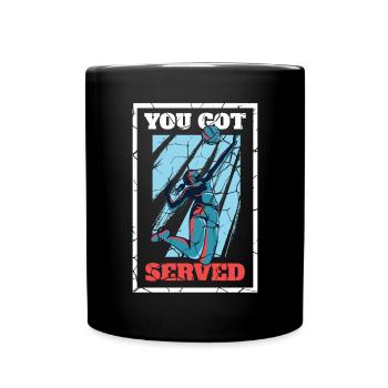 Volleyball serve - Full Colour Mug - black - Front