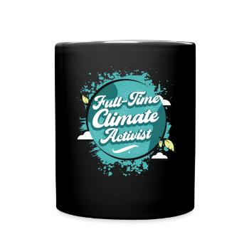 Journée mondiale de la Terre pour la biodiversité, militante pour le climat - Mug uni - noir - Devant