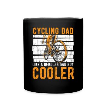 VTT vélo de route cycliste pédale - Mug uni - noir - Devant