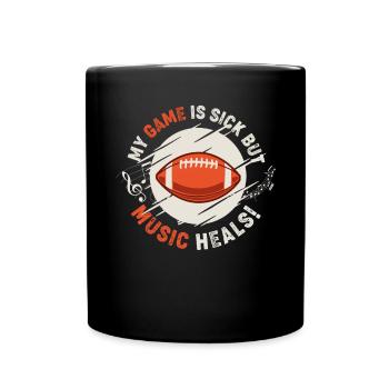 Football - Mug uni - noir - Devant
