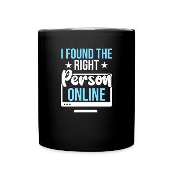 Internet Saint-Valentin Couple - Mug uni - noir - Devant