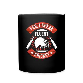 Cricket team sports - Full Colour Mug - black - Front
