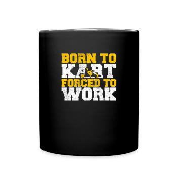 Go Kart Racing Karting Racer Gift - Full Colour Mug - black - Front