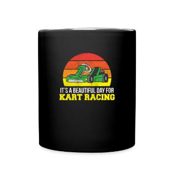 Go-Kart Go Kart Drive Go-Kart Racing - Mug uni - noir - Devant