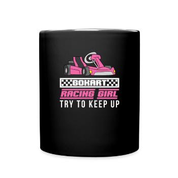 Go-Kart Go Kart Drive Go-Kart Racing - Full Colour Mug - black - Front