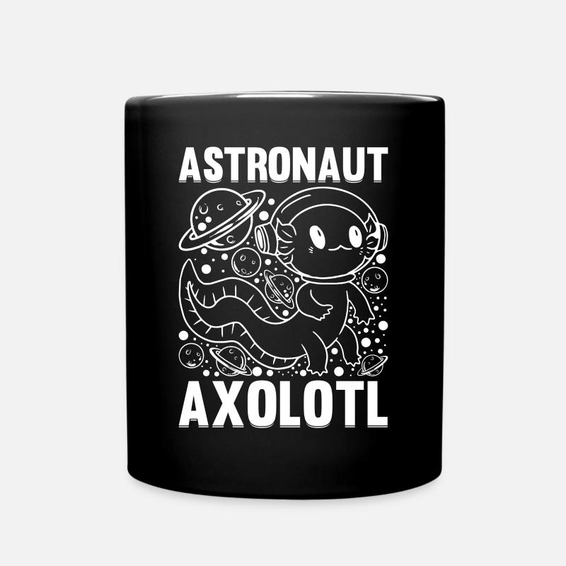 Axolotl Funny Axolotl Astronaut Axolotl - Tasse einfarbig - Schwarz