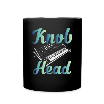 Tête de clavier - Mug uni - noir - Devant