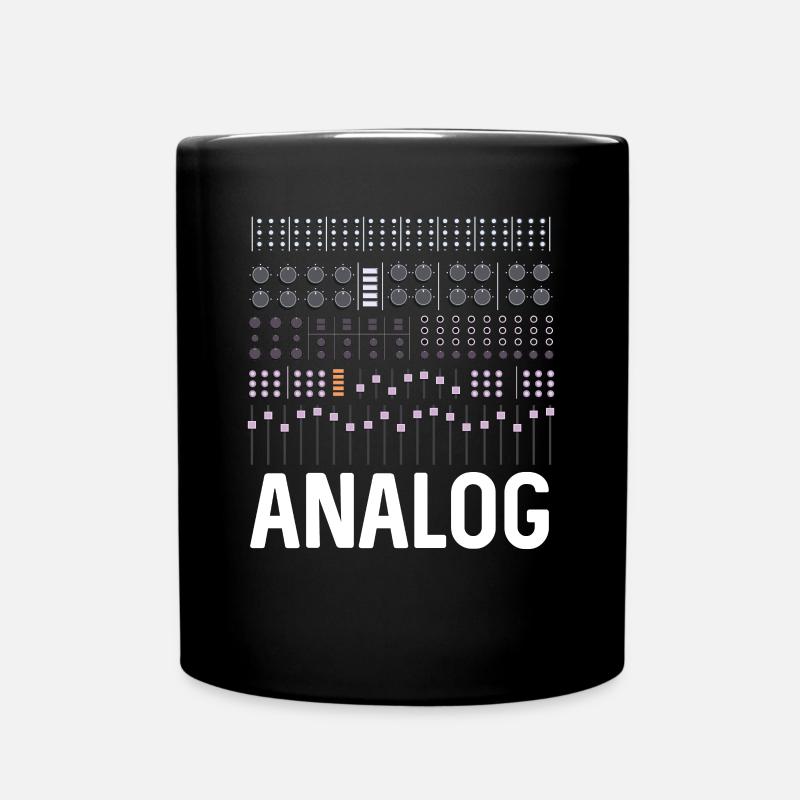 Analoger Synthesizer - Tasse einfarbig - Schwarz