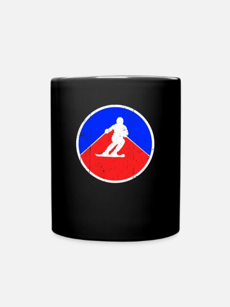 Ski Logo - Tasse einfarbig - Schwarz
