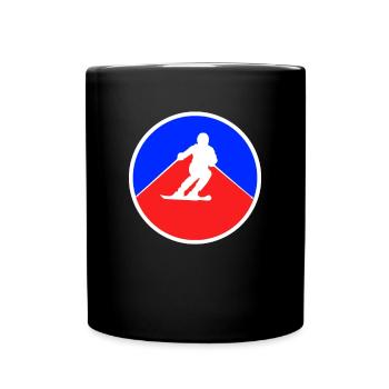 Ski Logo - Tasse einfarbig - Schwarz - Vorne