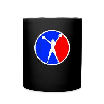 logo de cheerleading - Mug uni - noir - Devant