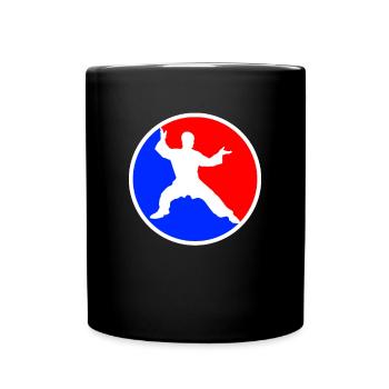 Kampfsport Logo - Tasse einfarbig - Schwarz - Vorne