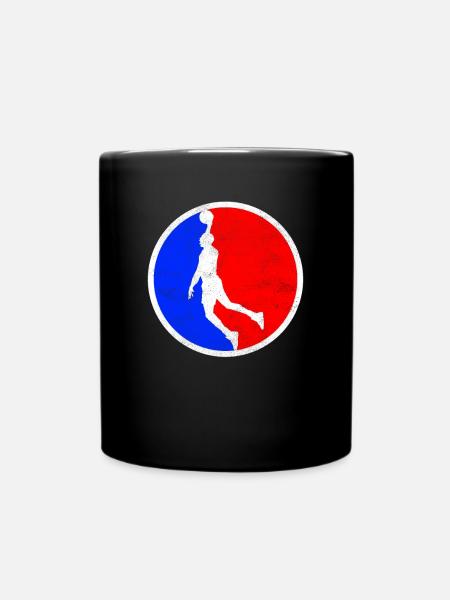 Basketball Logo - Tasse einfarbig - Schwarz