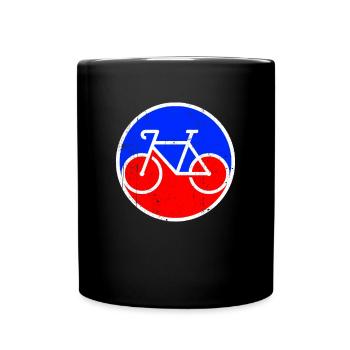 Bicycle Logo - Full Colour Mug - black - Front