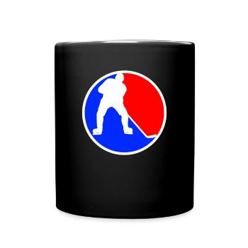 Logo du hockey sur glace - Mug uni - noir - Devant