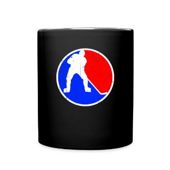 Logo du hockey sur glace - Mug uni - noir - Devant