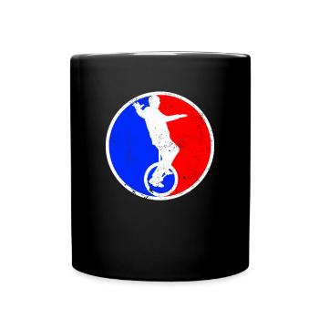 Logo de monocycle - Mug uni - noir - Devant
