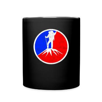 Logo de l’alpinisme - Mug uni - noir - Devant
