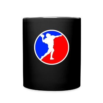 logo du football rugby - Mug uni - noir - Devant