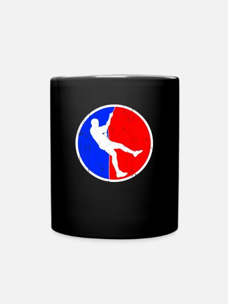Klettern Logo - Tasse einfarbig - Schwarz