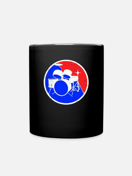 Drums Logo - Full Colour Mug - black