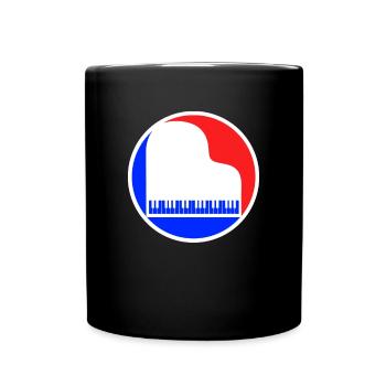 Piano Logo - Mug uni - noir - Devant