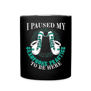 Saxophoniste Saxophoniste Saxophoniste - Mug uni - noir - Devant