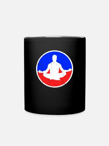 Meditation Logo - Full Colour Mug - black