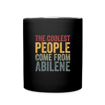 Les gens les plus cool viennent d’Abilene - Mug uni - noir - Devant