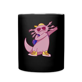 Axolotl Danse Drôle Dabbing Axolotl - Mug uni - noir - Devant