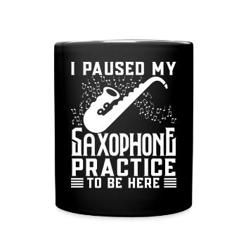 Saxophoniste Saxophoniste Saxophoniste - Mug uni - noir - Devant