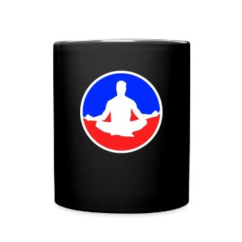 Logo de méditation - Mug uni - noir - Devant