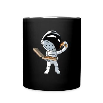 Pizza Astronaut - Full Colour Mug - black - Front