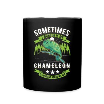 Chameleon Gift Chameleon - Full Colour Mug - black - Front