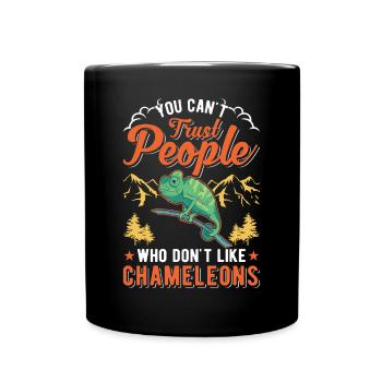 Chameleon Gift Chameleon - Full Colour Mug - black - Front