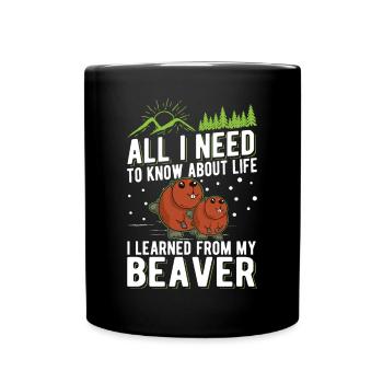 Cadeau Castor Beaver Dam Castor - Mug uni - noir - Devant