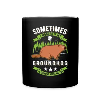 Groundhog Day Marmot - Full Colour Mug - black - Front