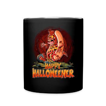 Joyeux Halloweener Zombie Costume Drôle de Viennois - Mug uni - noir - Devant