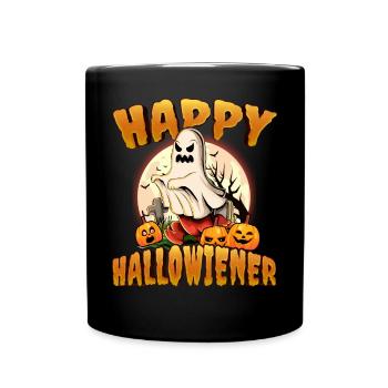 Happy Hello Viennese Ghost Costume Funny Viennese - Mug uni - noir - Devant